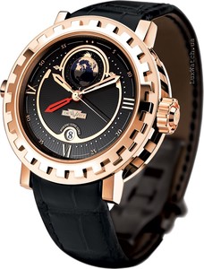 DeWitt Double Fuseau GMT2 Poetic (RG / Black) AC.2002.53.M0