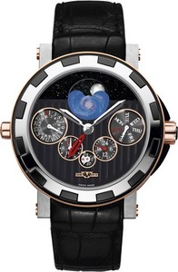 DeWitt Quantieme Perpetuel and GMT AC.7021.35.M1001