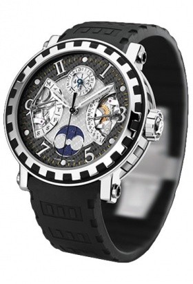 DeWitt Quantieme Perpetuel (Titanium-WG / Carbon Fiber-Silver / Rubber) AC.7004.31A.M623