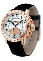 DeWitt Second Retrograde(RG-Diamonds / White MOP / Leather) AC.1102.53.M652