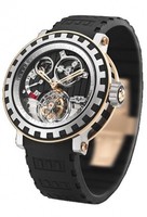 DeWitt Tourbillion Differential (Titanium-RG / Black Guilloche / Rubber) AC.8002.28A.M954