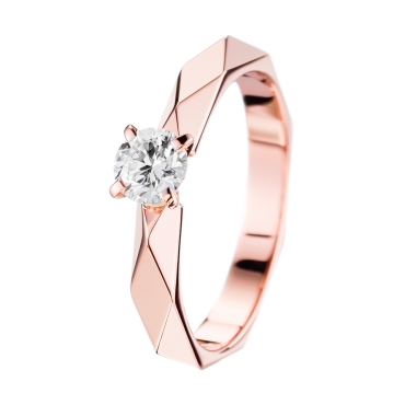 Boucheron Facette Pink Gold Solitaire