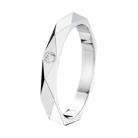 Boucheron Facette Platinum Wedding Band D