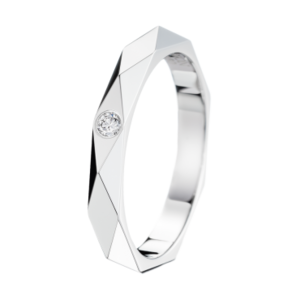 Boucheron Facette Platinum Wedding Band D