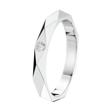 Boucheron Facette Platinum Wedding Band D