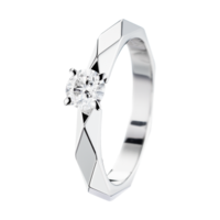 Boucheron Facette Platinum Solitaire
