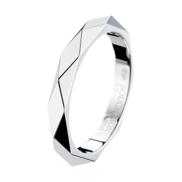 Boucheron Facette Platinum Wedding Band
