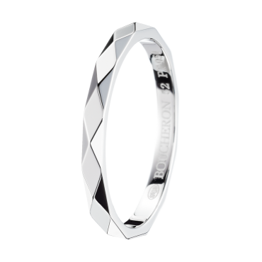 Boucheron Facette Platinum Small Wedding Band