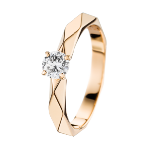 Boucheron Facette Yellow Gold Solitaire