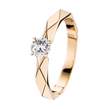 Boucheron Facette Yellow Gold Solitaire