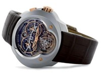 Franc Vila Franc Vila Cuatro Tourbillon Dial-Side Column Wheel Monopusher Chronograph (SS / Skeleton / Strap) Fva