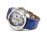 Franc Vila Franc Vila Grand Sport Chronograph Fly-Back Quantieme Perpetual Automatique (WG / Blue / Strap) FVa11
