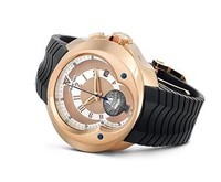 Franc Vila Franc Vila Haute Horlogerie Universal Timezone GMT Quantieme Automatique (RG / Champagne / Leather) FVa5