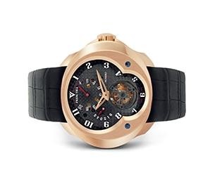 Franc Vila Franc Vila Tourbillon Planetaire GMT (RG / Black / Strap) FVaN02
