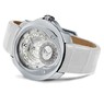 Franc Vila Franc Vila Tribute Jumping Hours Automatique White Ivy Edition HJL4 with Diamonds (SS / Silver / Strap) FVt28