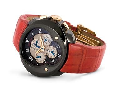 Franc Vila Franc Villa Grand Sport Chronograph Quantieme Annual Automatique (SS / Black / Strap) FVa129A