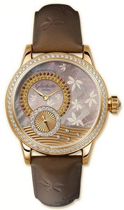 Glashutte Original Autumn Leaf (RG-Diamonds / Brown - MOP-Diamonds / Leather) 90-00-11-11-04