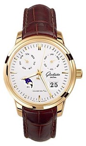 Glashutte Original Calendar (RG / Silver / Leather) 100-06-11-01-04