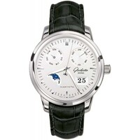 Glashutte Original Calendar (SS / Siver / Leather) 100-06-13-02-04
