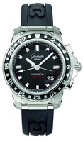 Glashutte Original Evolution GMT (SS / Black / Rubber) 39-55-43-03-04