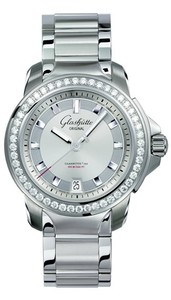 Glashutte Original Evolution M (SS-Diamonds / Silver / Steel Bracelet) 39-21-03-22-14