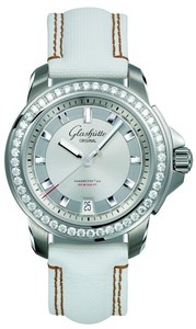 Glashutte Original Evolution M (SS / Silver / Trieste Strap) 39-21-03-22-04