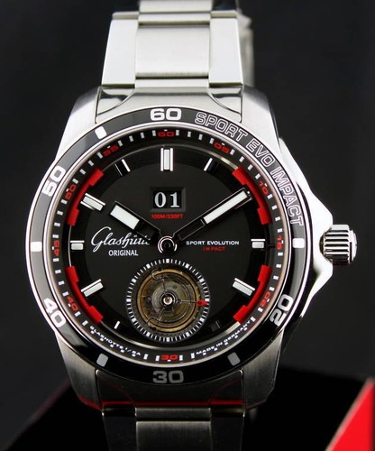 Glashutte Original Impact Tourbillon (SS / Black / SS) 94-01-03-03-14