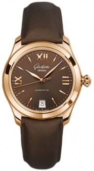 Glashutte Original Lady Serenade (RG / Brown / Brown Satin Strap) 39-22-01-01-05