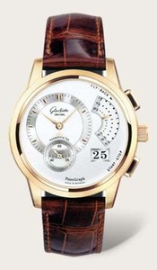 Glashutte Original PanoDate PanoGraph (RG / Silver / Leather) 61-01-01-01-04