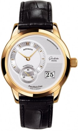 Glashutte Original PanoDate PanoMaticDate (RG / Silver / Leather) 90-01-01-01-04