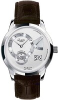 Glashutte Original PanoDate PanoReserve (Steel / Silver / Leather) 65-01-02-02-04