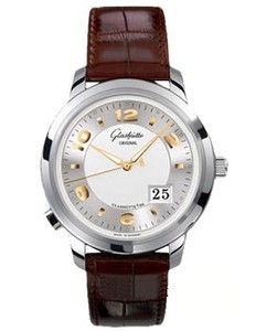 Glashutte Original PanoMatic Central XL (WG / Silver / Leather) 100-03-21-14-04