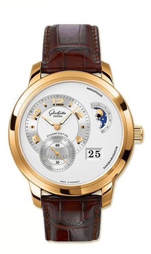 Glashutte Original PanoMatic Reserve XL (RG / Silver / Leather) 90-03-31-11-04