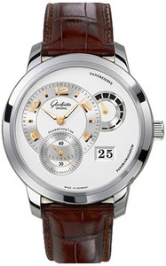 Glashutte Original PanoMatic Reserve XL (WG / Silver / Leather) 90-03-31-14-05