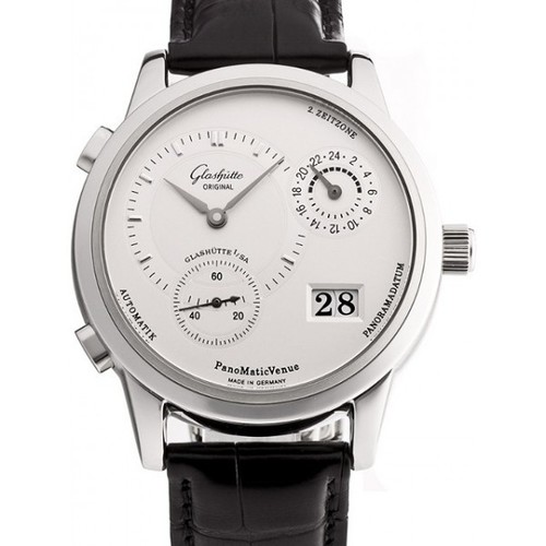 Glashutte Original PanoMatic Venue (SS / Silver / Leather) 90-04-02-02-04