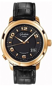 Glashutte Original PanoMaticCentral XL (RG / Silver / Leather) 100-03-22-11-05