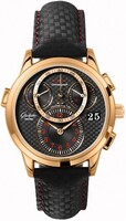 Glashutte Original PanoMaticChrono (RG / Black-Red/ Leather) 95-01-15-01-04