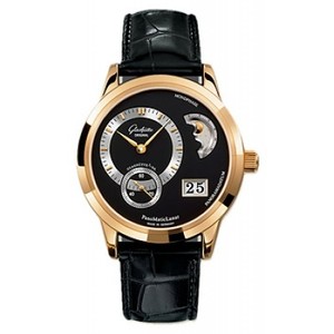 Glashutte Original PanomaticLunar (RG / Black / Leather) 90-02-06-01-04