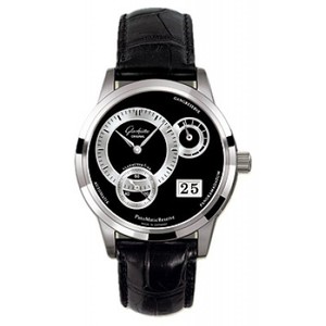 Glashutte Original PanomaticReserve (Platinum / Black / Leather) 90-03-03-03-04