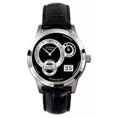 Glashutte Original PanomaticReserve (Platinum / Black / Leather) 90-03-03-03-04