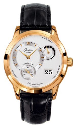 Glashutte Original PanomaticReserve (RG / Silver / Leather) 90-03-01-01-04