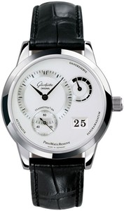 Glashutte Original PanomaticReserve (Steel / Silver / Leather) 90-03-02-02-04