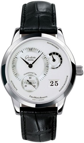 Glashutte Original PanomaticReserve (Steel / Silver / Leather) 90-03-02-02-04