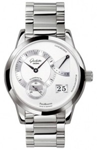 Glashutte Original PanoReserve (SS / Silver / SS Braqcelet) 65-01-02-02-24
