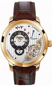 Glashutte Original PanoReserve XL Inverse (RG/Silver/Leather) 66-01-01-01-05