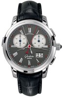 Glashutte Original Rattrapante (Platinum / Anthracite / Leather) 99-01-03-03-04