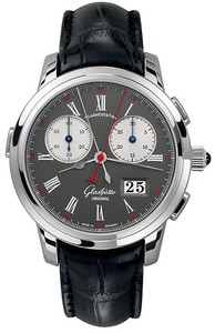 Glashutte Original Rattrapante (Platinum / Anthracite / Leather) 99-01-03-03-04