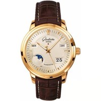 Glashutte Original Sanator Perpetual Calendar (RG / Sliver / Leather) 100-02-01-01-04