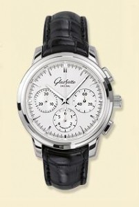 Glashutte Original Senator Chronograph (SS / Silver / Leather) 39-31-45-42-04