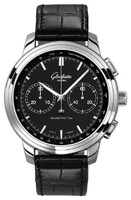 Glashutte Original Senator Chronograph XL (SS / Black / Leather) 39-34-20-42-04
